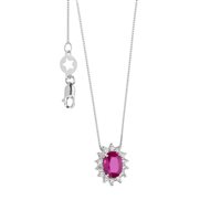 Collar Comete Mujer Regina in Oro blanco GLB1565